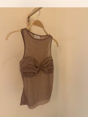 Reformation rose knit top